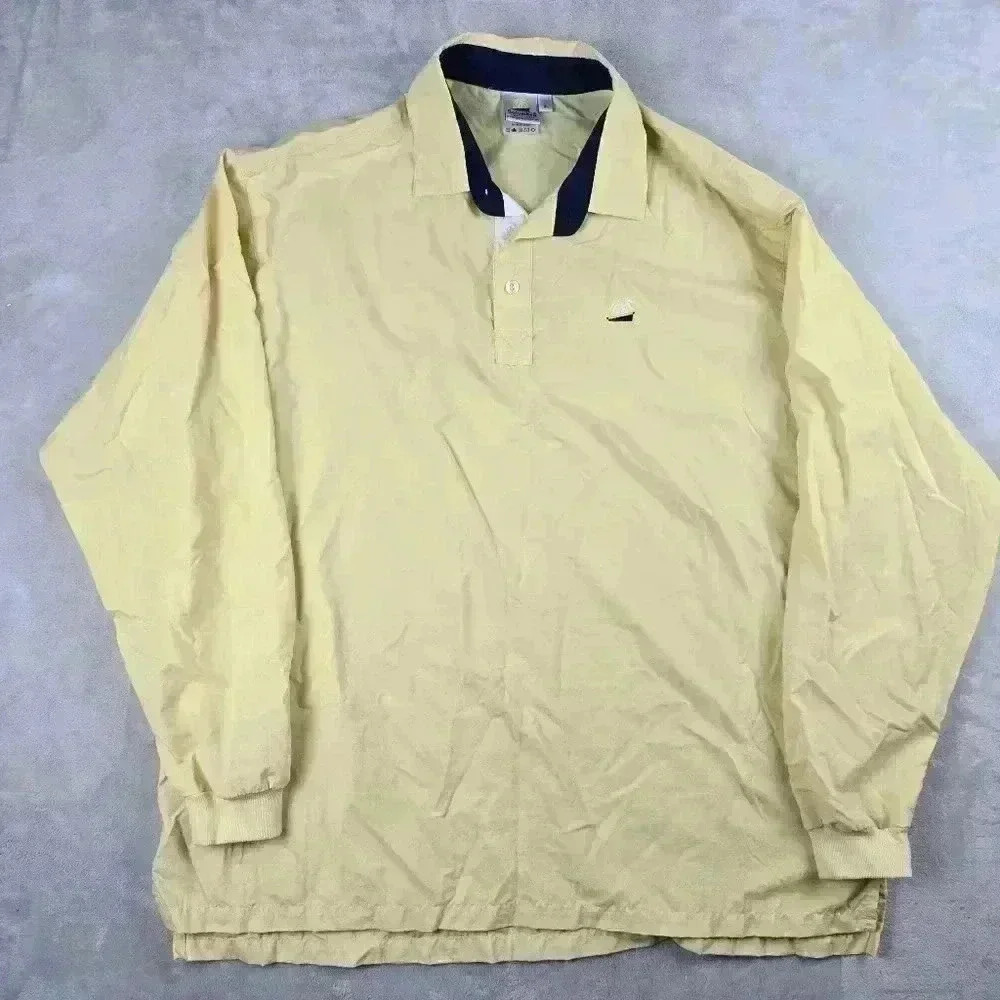 Solumbra Long Sleeve Button Up Yellow Sz XL